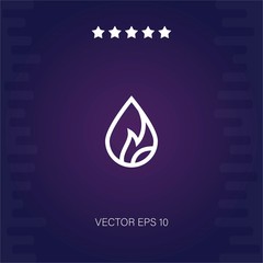 flammable vector icon modern illustration