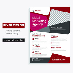 Flyer Template Layout Design. Corporate Business Flyer, Brochure, Annual Report, Catalog, Magazine Mockup. Creative Modern Bright Flyer Concept with Square Shapes