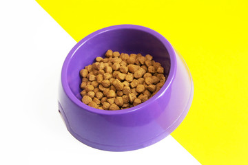 dry food balls for animals in a plate
