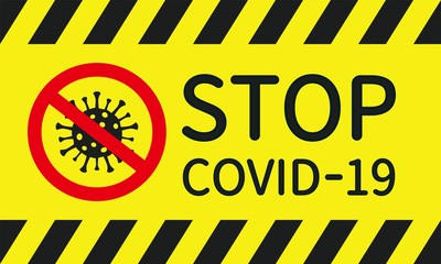Illustration calling for the prevention of the spread of coronavirus