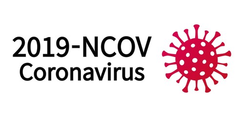 Illustration calling for the prevention of the spread of coronavirus