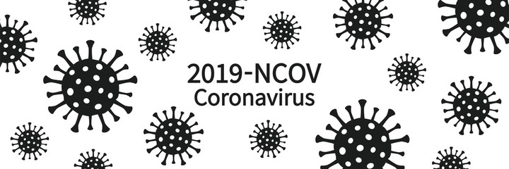 Illustration calling for the prevention of the spread of coronavirus