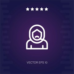 arab vector icon modern illustration