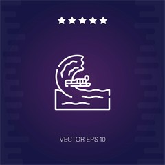 surf vector icon modern illustration