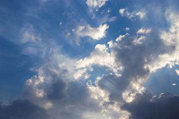 Fototapeta premium sky blue sky view cloud summer cloudscape bue niebo