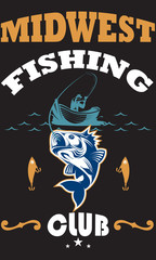 Fishing Club T-shirt Design