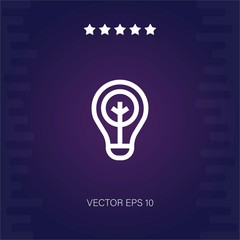 eco light vector icon modern illustration