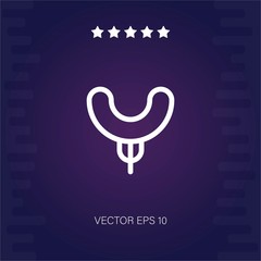 sausage vector icon modern illustration