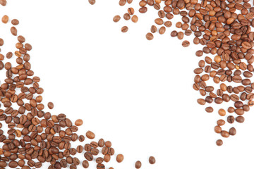 coffee beans isolated on white
