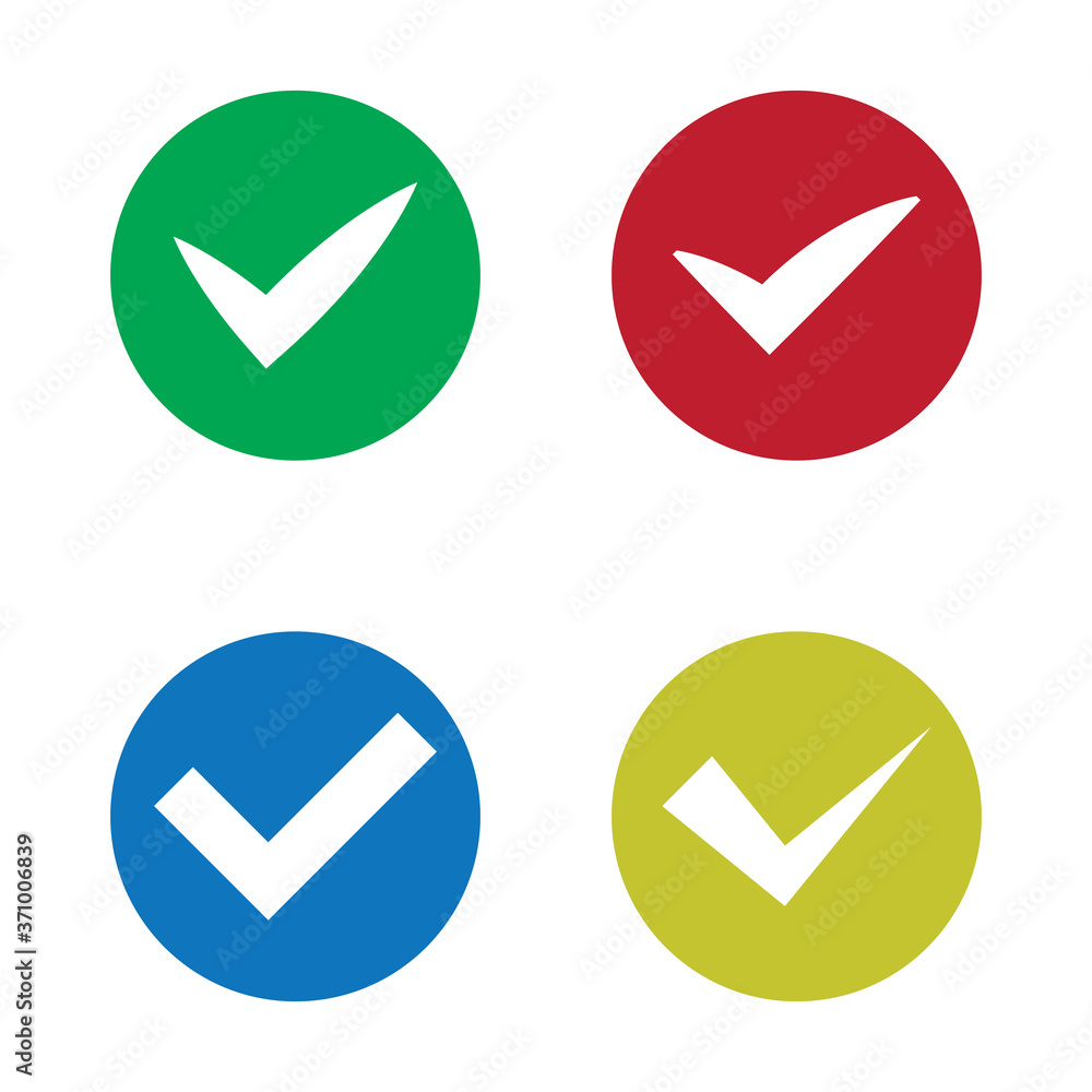 Poster set checkbox icon isolated on white background. vector