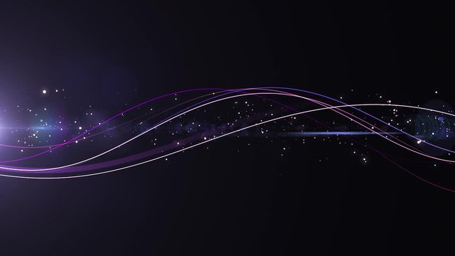 アブストラクト ライン ウェーブ 背景 ループ