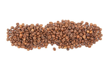 coffee beans isolated on white
