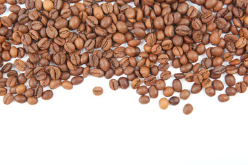 coffee beans isolated on white
