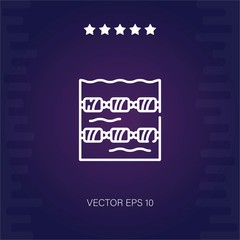 swimming pool vector icon modern illustration