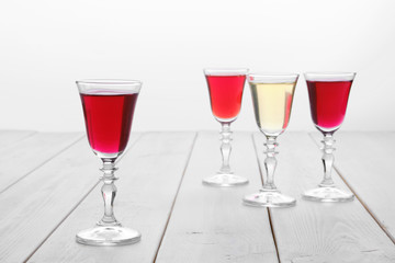 Vodka infused with berries