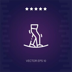 tightrope walker vector icon modern illustration