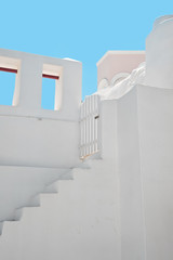 The whitewashed building at Oia, Santorini, Greece