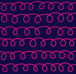 Fototapeta premium Vector seamless pattern with curls.