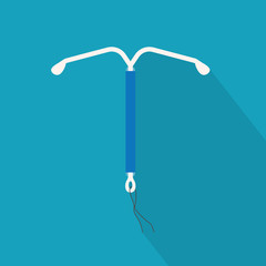 IUD intrauterine device icon- vector illustration
