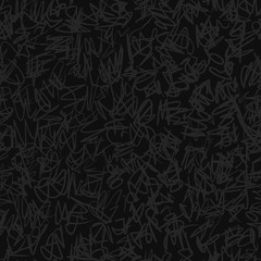 Vector seamless scribble pattern, made of chaotic lines.