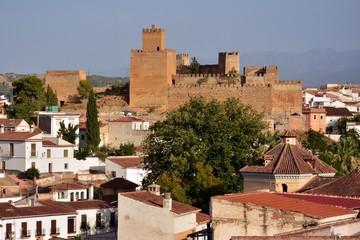 Obraz premium Panorama de la Alcazaba de Guadix, Granada, España