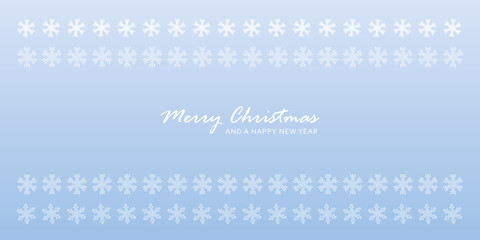 Fototapeta na wymiar christmas card with snowflake border vector illustration EPS10