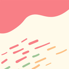 Abstract background for social media platform, stories, banner with abstract shapes and dots with pink color. Visual design for your social networks, personal blog, shop.