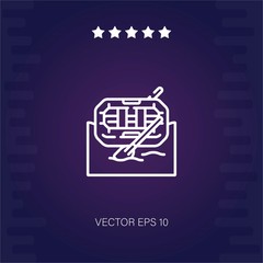 rafting vector icon modern illustration