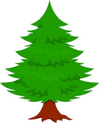 christmas tree vector illustration