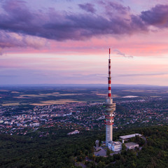 Obraz premium TV tower in Pecs Hungary