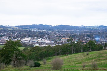 Panoramic views of Bowral in NSW Southern Highlands Australia