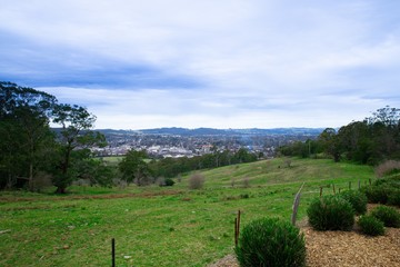 Naklejka premium Panoramic views of Bowral in NSW Southern Highlands Australia