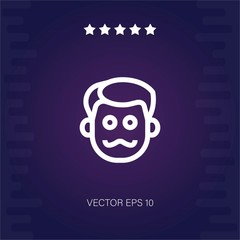 father vector icon modern illustration