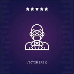 teacher vector icon modern illustration