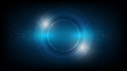 Abstract technology background, Illustration,Hi-tech communication concept innovation background,science and technology digital blue background