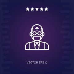 teacher vector icon modern illustration