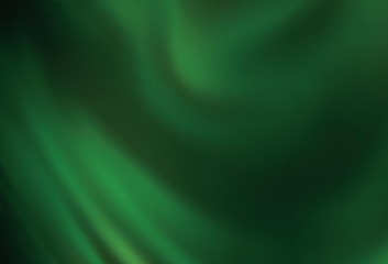 Dark Green vector blurred shine abstract texture.