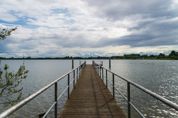 Wooden Pier on the Lake
