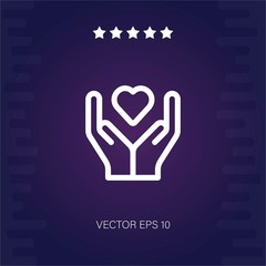 Obraz premium love vector icon modern illustration