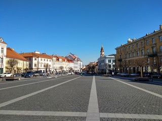 Fototapeta na wymiar Square in Vilnius