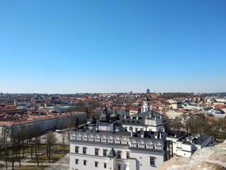 Fototapeta na wymiar Aerial view of the city of Vilnius