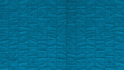 Rectangle geometric blue stone concrete cement tiles texture background