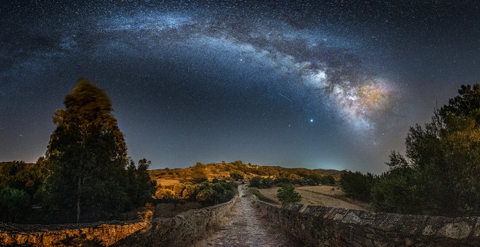 Via lattea in Sardegna. Italia