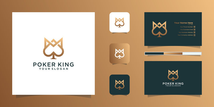 crowns and aces of spades for poker and business card inspiration