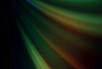 Dark Green, Red vector blurred background.