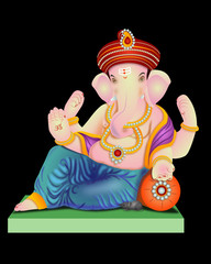 Vector of Hindu god Ganesha