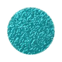 Round blue beads icon in grunge style - isolated on white background - vector. Abstract element for design