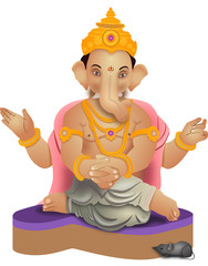 vector of Indian God Ganpati