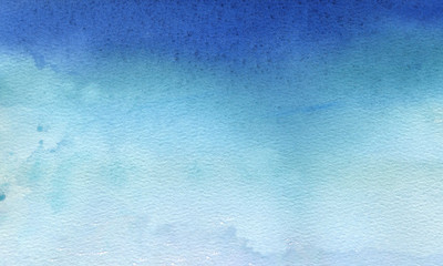Blue watercolor background. Hand drawn abstract watercolor background. Watercolor free designs.	