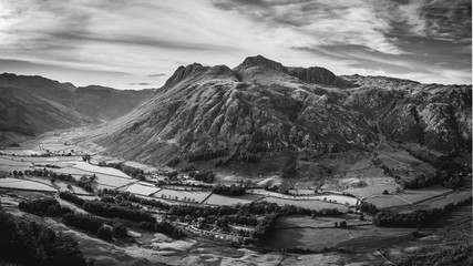 The Langdale Pikes from Side Pike